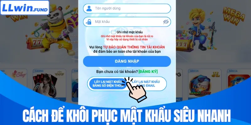 Khôi phục mật khẩu siêu nhanh, người mới cũng làm được